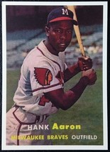 1957 Topps #20 Hank Aaron Reprint - MINT - Milwaukee Braves - £1.55 GBP