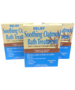 3x RELIEF SOOTHING OATMEAL BATH TREATMENT Fragrance Free ComparAveeno na... - £18.18 GBP