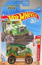 2018 Hot Wheels #76 New Year Holiday Racers 3/6 Monster Dairy Delivery Green - £5.86 GBP
