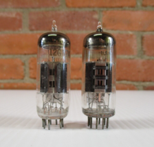 Sylvania 12GN7 12GN7A Vacuum Tubes Pair Round Getters TV-7 Tested Very S... - $12.50