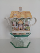 English Country Cottages Sadler Rose Cottage Tea Pot J-606 Made in England - £46.36 GBP