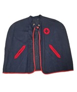 Nurse Cape Child Costume Dress Cape Blue &amp; Red 50s Vtg - €12,94 EUR