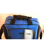 New U.S. Traveler Royal Blue Carry on Bag 14&quot;wide 11&quot;tall 6&quot;Deep Zipper ... - £23.59 GBP