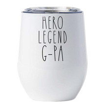 Hero Legend G-pa Tumbler 12oz Father Funny Vintage Cup Christmas Gift For Dad - £18.16 GBP