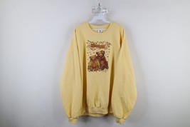 Vintage 90s Streetwear Womens 2X Autumn Fall Bear Pumpkin Crewneck Sweat... - $49.45