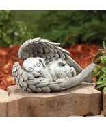 Angel Wing Memorial DOG PET Cemetery Grave Marker Statue Sculpture Resin... - $23.49
