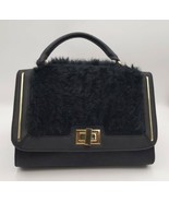 Imoshion- Black Fluffy Furry Handbag Unique Medium 11&quot; x 8&quot; - £15.27 GBP