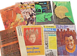 Programs Notre Dame Football &amp; Review &amp; Dope Books 1950s thru 1970s Lot of 8 - £25.62 GBP