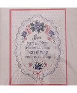 Brand New Dimensions Counted Cross Stitch Kit 3581 Love Endures 9 x 12 S... - £11.51 GBP