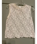 Vintage DKNY White Lace Camisole Top - $380.79 MXN