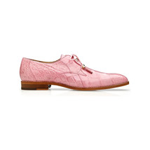 Belvedere Men's Shoes Lago Genuine Alligator Plain Toe Tassel Pink 14010 image 2