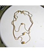 Vintage Avenue Gold Tone 3 Chain Necklace 16-20&quot; L - $24.75