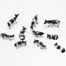 H0 Scale Train Accessories 10 Model Cows for 1:87 HO Gauge Model Train Diorama - £5.75 GBP