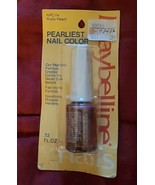 VINTAGE MAYBELLINE  PEARLIEST NAIL COLOR NEW SEALED RUSTY PEACH 1980 - $707.73 MXN
