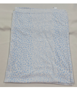 Vintage Carters Blue White Fleece Baby Blanket Microfleece Giraffe Leopa... - $128.69