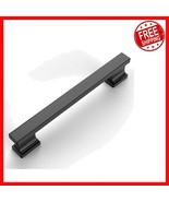 Durable 6 Pack Matte Black Zinc Cabinet Handles - 5 Inch Center Spacing ... - $50.48