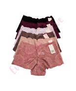 6 Pack Women Full Coverage Comfort Lace Boyshorts Boxers No Show Sexy Pa... - $35.01 CAD