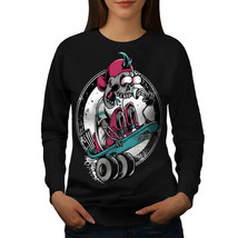 Skater Fast Death Skull Jumper  Women Sweatshirt - $18.99