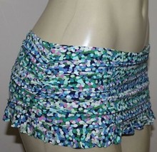 Profile Gottex Swim Skirt Swimsuit E132-1P84 Blue Pink Ruched Sexy Sz 10... - £18.61 GBP