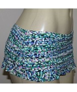 Profile Gottex Swim Skirt Swimsuit E132-1P84 Blue Pink Ruched Sexy Sz 10... - $23.36