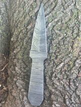 HANDMADE DAMASCUS STEEL HUNTING Knife DAGGER KNIFE BLANK BLADE DOUBLE EDGED - $23.72