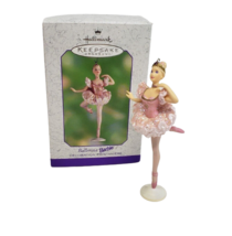 2000 Hallmark Mattel Pink Ballerina Barbie Doll Keepsake Christmas Ornament - £22.07 GBP