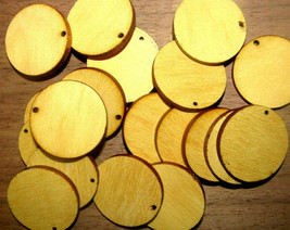 60 KILN DRIED SANDED EXOTIC YELLOWHEART EARRING / WOOD / TAG BLANKS 1&quot; - £13.19 GBP