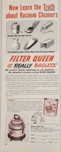 1953 Print Ad Filter Queen Bagless Vacuum Cleaners Health-Mor Chicago,Il... - $17.98