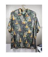 Reyn Spooner Gray Tropical Floral Print Button Front Hawaiian Shirt Size... - $54.95