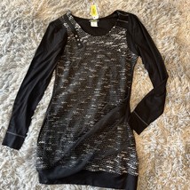 Dolcezza Dress Womens Small Black White Knit Art Michael Phillips - $30.00