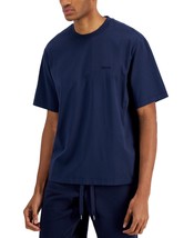 Michael Kors Mens Embroidered Logo &quot;KORS&quot; Cotton T-Shirt in Midnight-Medium - £23.57 GBP