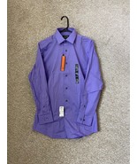 Apt 9 Men’s Slim Fit Stretch Fabric Long Sleeve Purple Polo Shirt Size 1... - $42.20 CAD