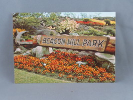 Vintage Postcard - Beacon Hill Park Sign - Wright Everytime - £11.77 GBP