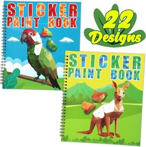 2PCS Sticker Books for Kids Ages 4 8 Zoo Pet Themed Designs Party Gift C... - £24.57 GBP