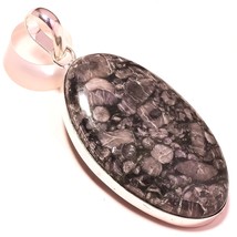 Fossil Coral Gemstone Christmas Gift Pendant Jewelry 2.10&quot; SA 4038 - £4.13 GBP