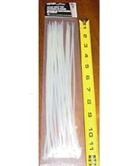 30 White Nylon CABLE TIES 11&quot; inch Long x 1/8&quot; Wide 40 lb cord wire lock... - $336.91 MXN