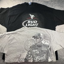 Kasey Kahne Chase 2XL T Shirt Gray And 3XL Black Bud Light Gildan NASCAR #9 - $1,870.41 MXN
