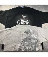 Kasey Kahne Chase 2XL T Shirt Gray And 3XL Black Bud Light Gildan NASCAR #9 - $100.88