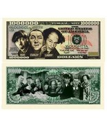 Three Stooges Comedy Collectible Pack of 10 Funny Money 1 Million Dollar... - £7.46 GBP