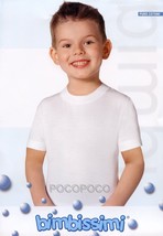 Crewneck Shirt Baby Half Sleeve Cotton Bimbissimi Art. T41R - $135.47 MXN