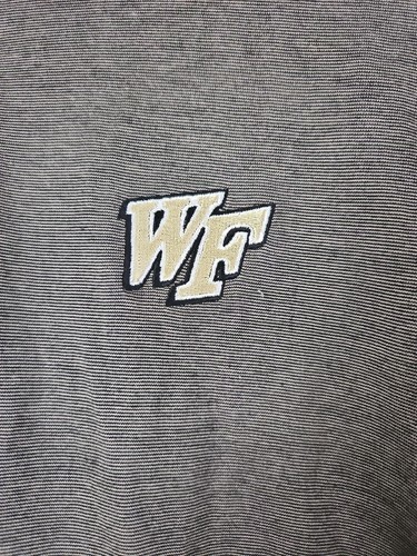 Wake Forest Cross Creek Polo, 100% Cotton, Gold/Grey, Men's XL, Vintage  Item image 2