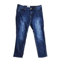 DU/ER Performance Denim Girlfriend Mid Rise Jeans Dark Wash Women&#39;s Size 32 x 30 - £35.87 GBP