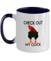 Chickens Mugs Check Out My Cock Navy-2T-Mug  - £14.10 GBP