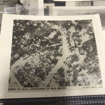 WWII US NAVY Photo Effect Of Naval Bombardment Mille Airstrip 1944 VTG  4”x5” - £6.22 GBP