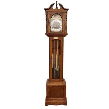 Hermle Black Forest Emperor Grandfather Clock Vintage 1982 451-050H - £1,806.52 GBP