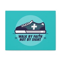  Walk By Faith Not By Sight 2 Corinthians 5:7 Blue Shoes Christi - £56.76 GBP+