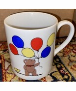 Omnibus Japan Vintage Bear Bye Bye Chicks Balloon Mug Cup Coffee Tea - $20.54 CAD