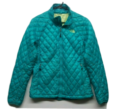 The North Face Thermoball Zip Up Blue Green Teal Jacket Size M Eco Puff A7ZL - $56.95