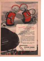 1945 Hastings Steel Vent Piston Rings Michigan Print ad Fc3 - £29.90 GBP