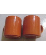 Concentrix (2)  Orange Color China Stoneware Large Mugs by Lynns, Looks ... - $49.99